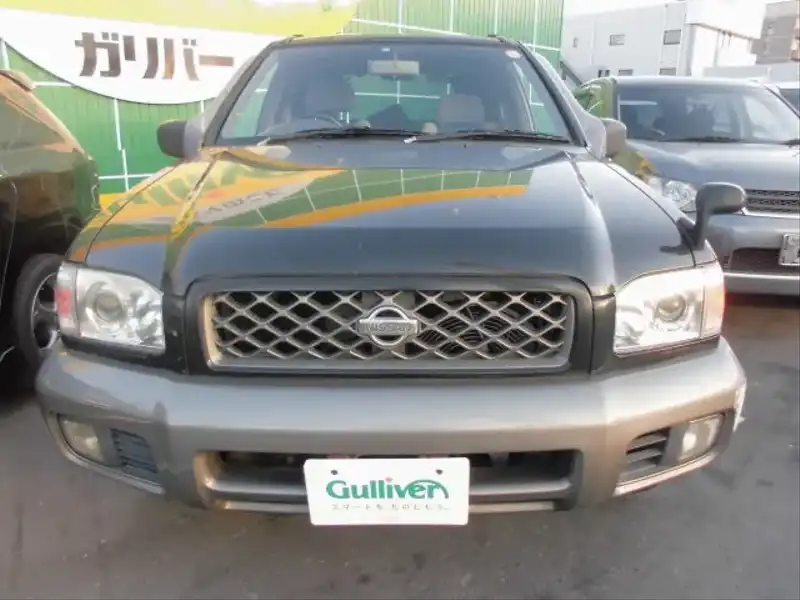 カタログ画像：テラノ（TERRANO） ワイドボディ オールモード４×４ Ｒ３ｍ－ＳＥ リミテッド 1999年10月 KH-TR50 3000cc ブラック 燃費11.2km / l  フロント