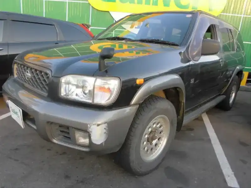 カタログ画像：テラノ（TERRANO） ワイドボディ オールモード４×４ Ｒ３ｍ－ＳＥ リミテッド 1999年10月 GF-LR50 3300cc ブラック 燃費7.2km / l  外装