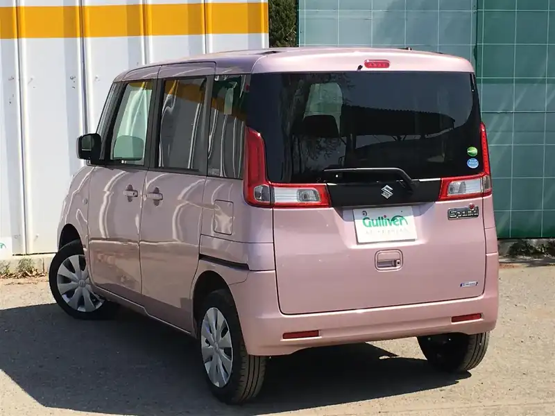 カタログ画像：スペーシア（SPACIA） Ｘ 2015年5月 DAA-MK42S 660cc イノセントピンクパールメタリック 燃費32.0km / l バック