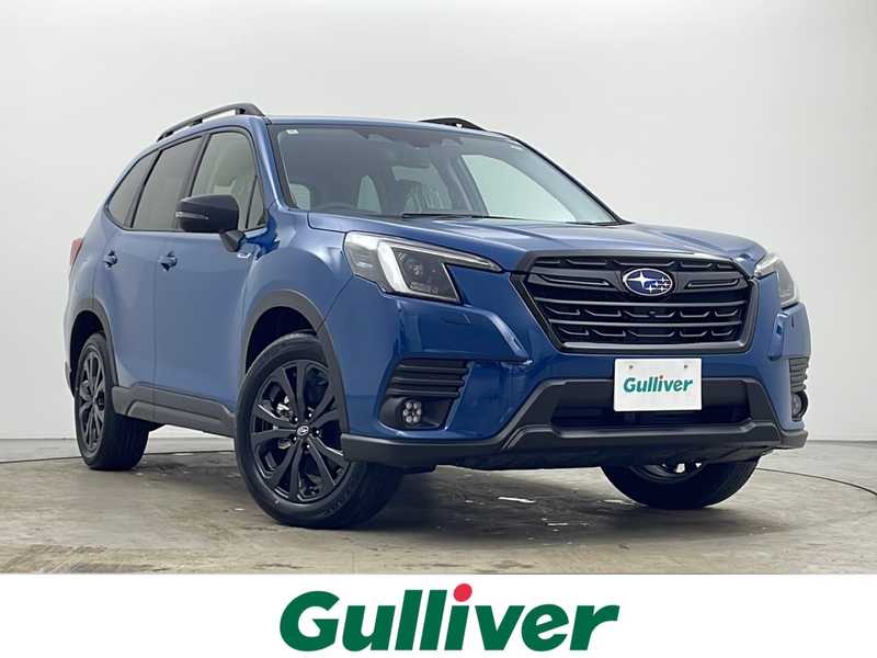 カタログ画像：フォレスター（FORESTER） ＳＴＩスポーツ ブラックインテリアセレクション 2024年4月 4BA-SK5 1800cc オフショアブルー・メタリック 燃費13.6km / l メイン