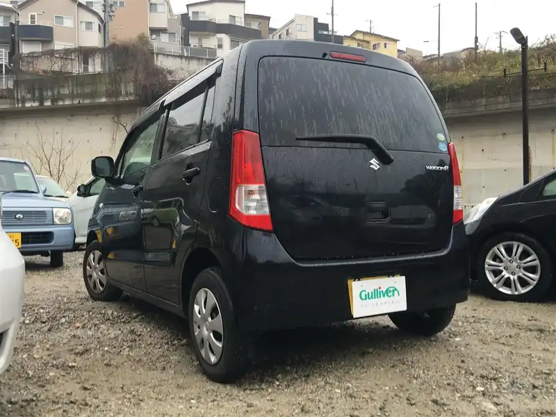 カタログ画像：ワゴンＲ（WAGON R） ＦＡ 2008年9月 DBA-MH23S 660cc ブルーイッシュブラックパール３ 燃費22.0km / l  バック