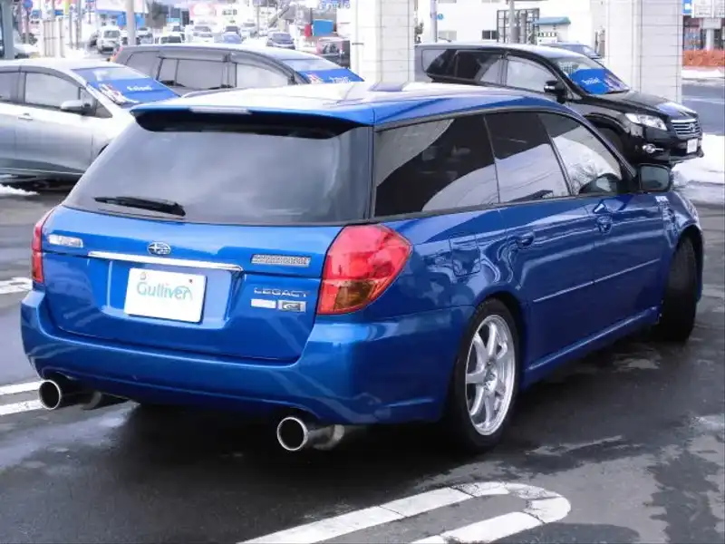 10033929 | カタログ画像：レガシィツーリングワゴン（LEGACY TOURING WAGON） ２．０ＧＴスペックＢ 2006年5月 CBA-BP5 2000cc ニューポートブルー・パール バック