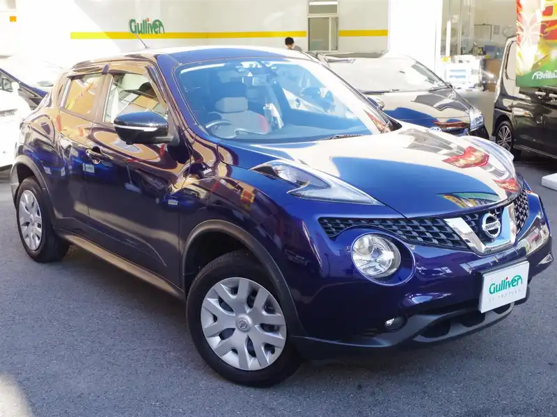 カタログ画像：ジューク（JUKE） １５ＲＸ パーソナライゼーション 2014年7月 DBA-YF15 1500cc アズライトブルー（Ｐ） 燃費18.0km / l メイン（その他）