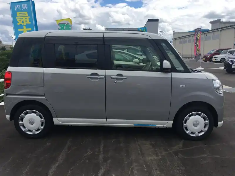 カタログ画像：ムーヴキャンバス（MOVE CANBUS） Ｘ 2016年9月 DBA-LA800S 660cc パールホワイトIII×スムースグレーマイカメタリック 燃費28.6km / l 外装