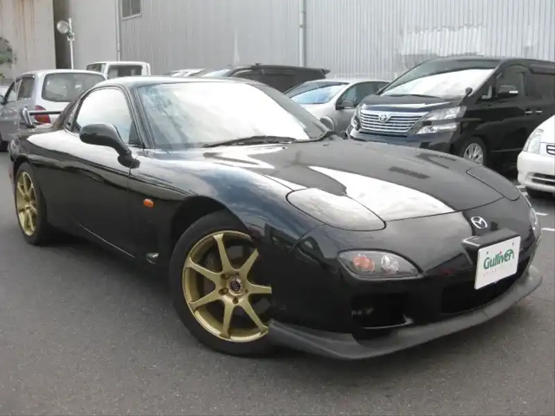 カタログ画像：ＲＸ－７（RX-7） タイプＲバサースト 2001年12月 GF-FD3S 1400cc ブリリアントブラック 燃費8.1km / l  メイン（その他）