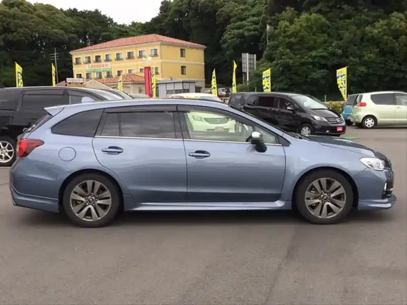 カタログ画像：レヴォーグ（LEVORG） １．６ＧＴアイサイト プラウドエディション 2015年6月 DBA-VM4 1600cc スティールブルーグレー・メタリックorダークグレー・メタリック 燃費17.6km / l 外装