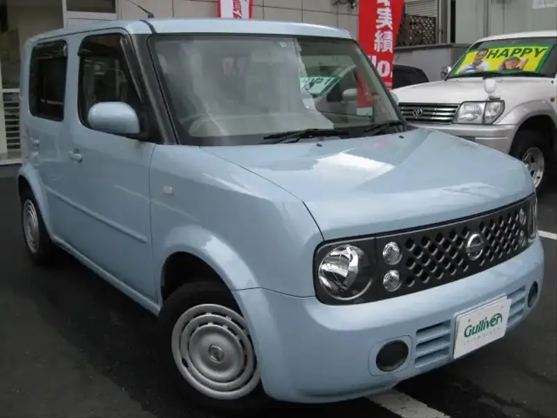 カタログ画像：キューブ（CUBE） １４Ｓ Ｖセレクション 2006年1月 DBA-BZ11 1400cc エアブルー（ＰＭ） 燃費16.4km / l  メイン（その他）