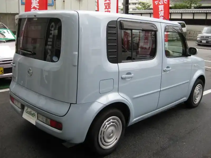 カタログ画像：キューブ（CUBE） １４Ｓ Ｖセレクション 2006年1月 DBA-BZ11 1400cc エアブルー（ＰＭ） 燃費16.4km / l  バック