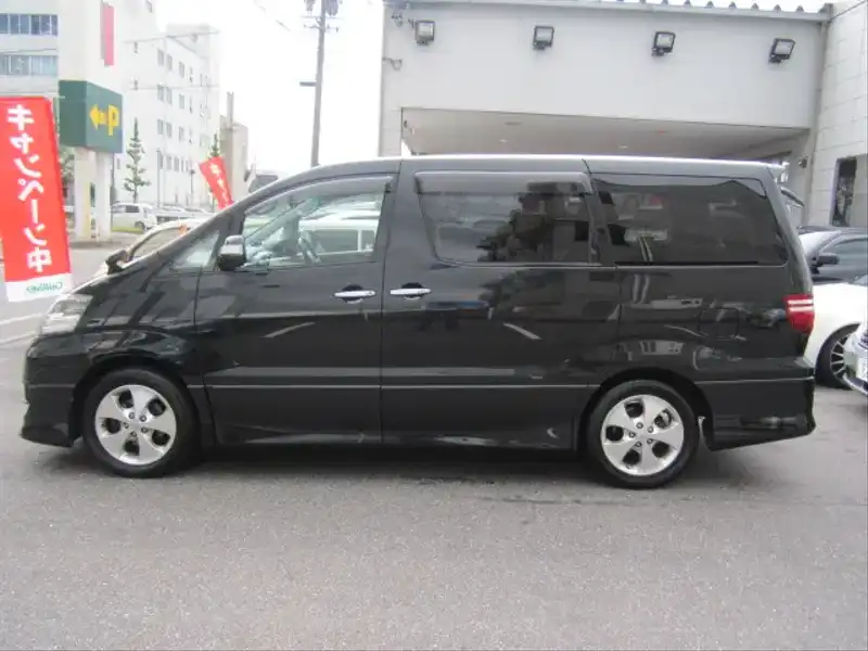 カタログ画像：アルファードＶ（ALPHARD V） ＡＳ プラチナセレクション 2006年8月 DBA-ANH10W 2400cc ブラックマイカ 燃費9.7km / l  外装