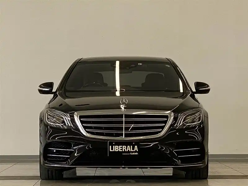 カタログ画像：Ｓクラス（S-CLASS） Ｓ４５０エクスクルーシブ 2018年3月 DAA-222058 3000cc マグネタイトブラック（Ｍ）orオブシディアンブラック（Ｍ） 燃費12.5km / l フロント