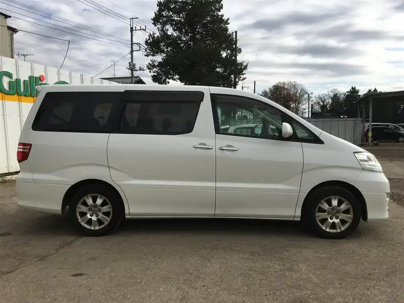 カタログ画像：アルファードＧ（ALPHARD G） ＡＸ Ｌエディション 2005年4月 DBA-ANH10W 2400cc ホワイトパールマイカ 燃費9.7km / l  外装