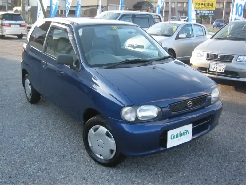 カタログ画像：アルト（ALTO） エポ 1998年10月 GF-HA12S 660cc サファイアブルーメタリック 燃費16.6km / l  メイン（その他）