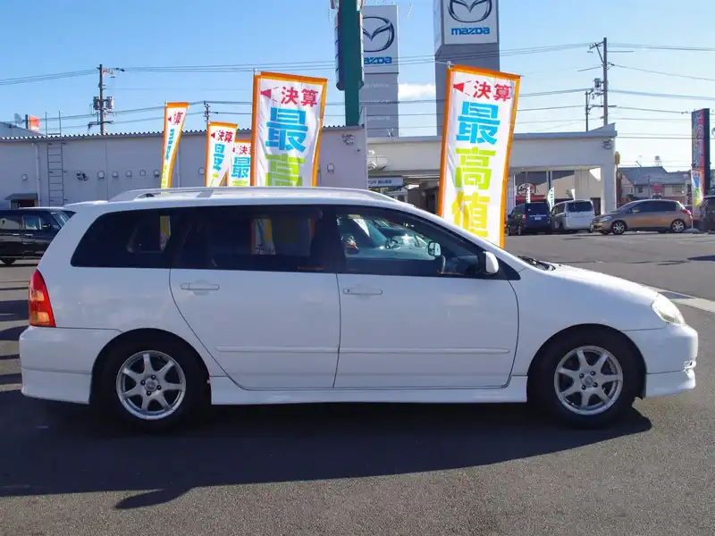 カタログ画像：カローラフィールダー（COROLLA FIELDER） Ｚエアロツアラー 2002年9月 TA-ZZE123G 1800cc スーパーホワイトⅡ 燃費12.0km / l  外装