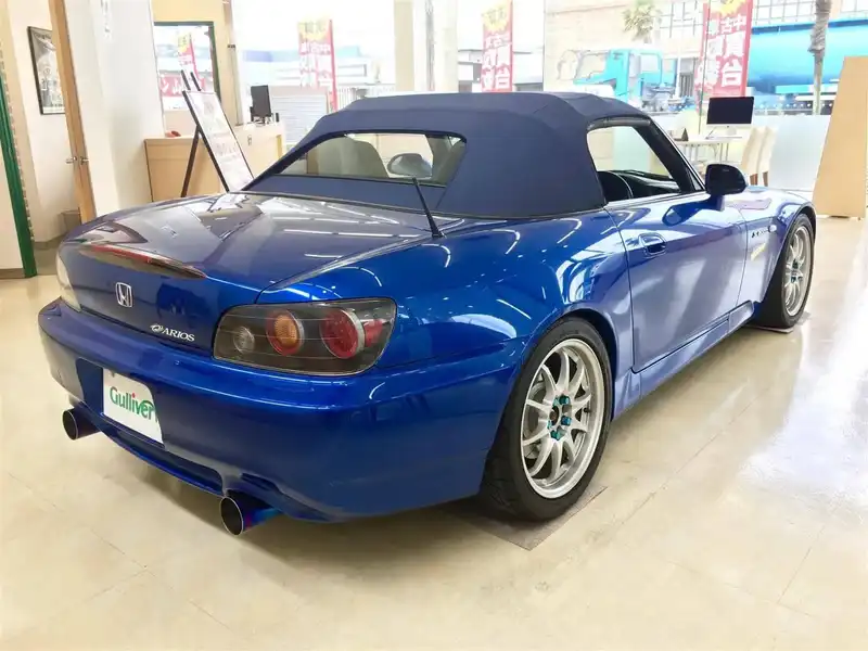 カタログ画像：Ｓ２０００（S2000） ベースグレード 2005年11月 ABA-AP2 2200cc バミューダブルー・パール 燃費11.0km / l  バック