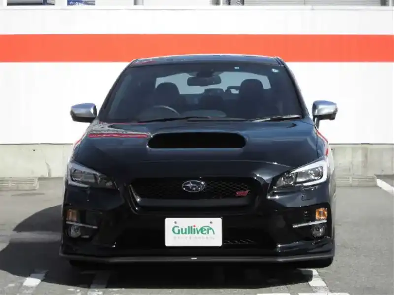 カタログ画像：ＷＲＸ ＳＴＩ（WRX STI） ＳＴＩ タイプＳ 2015年6月 CBA-VAB 2000cc クリスタルブラック・シリカ 燃費9.4km / l フロント