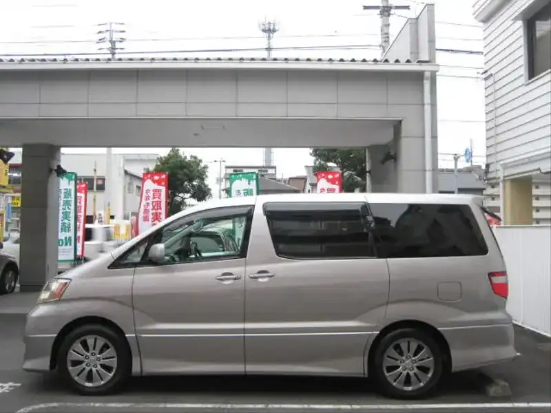 カタログ画像：アルファードＶ（ALPHARD V） ＡＳ プレミアム・アルカンターラバージョン 2004年1月 UA-ANH10W 2400cc グレーメタリック 燃費9.7km / l  外装