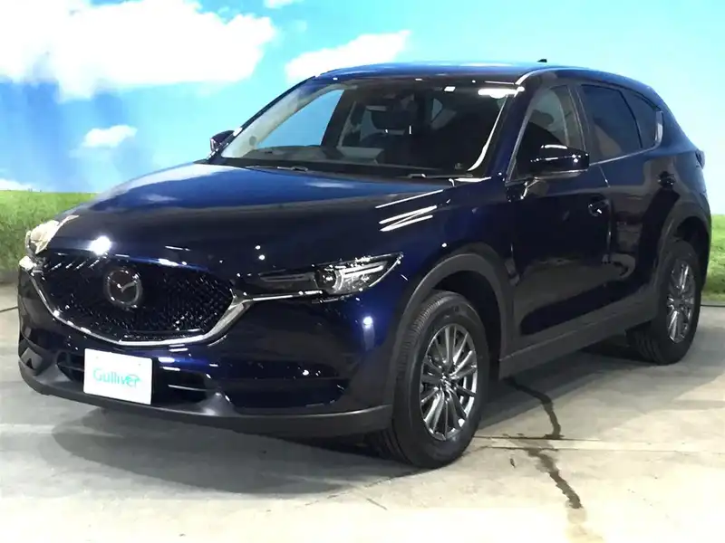 カタログ画像：ＣＸ－５（CX-5） ２０Ｓ スマートエディション 2020年5月 6BA-KFEP 2000cc ディープクリスタルブルーマイカ 燃費14.6km / l フロント