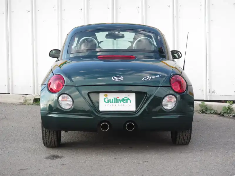 カタログ画像：コペン（COPEN） レザーパッケージ 2007年9月 ABA-L880K 660cc ＤＣ・ダークグリーンマイカ 燃費15.2km / l  バック