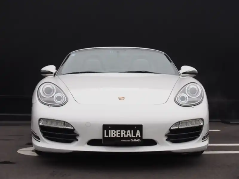 カタログ画像：ボクスター（BOXSTER） ボクスターＳ 2008年12月 ABA-987MA121 3400cc キャララホワイト 燃費9.8km / l  フロント