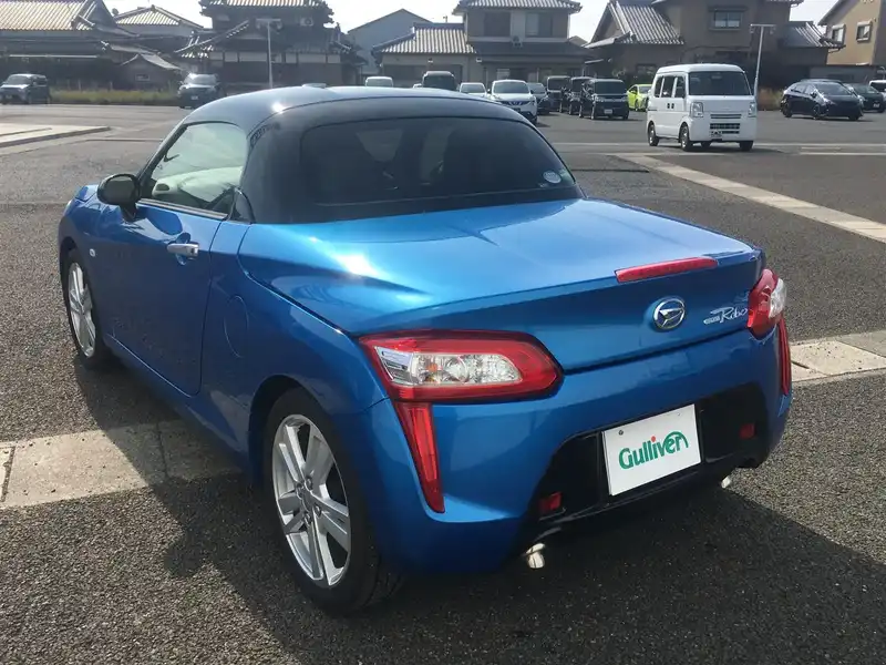 カタログ画像：コペン（COPEN） ローブ 2019年10月 3BA-LA400K 660cc クリアブルークリスタルメタリック 燃費19.2km / l バック