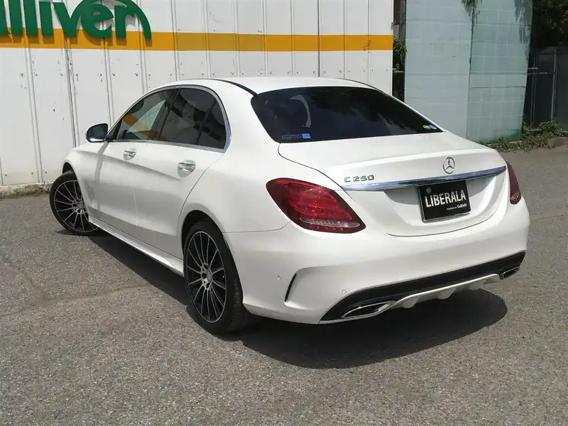 カタログ画像：Ｃクラス（C-CLASS） Ｃ２５０スポーツ 2016年9月 RBA-205045 2000cc ダイヤモンドホワイト（Ｍ） 燃費16.0km / l バック