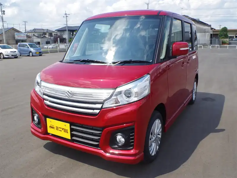 カタログ画像：スペーシアカスタム（SPACIA CUSTOM） ＧＳ 2015年5月 DAA-MK42S 660cc フェニックスレッドパール 燃費29.0km / l フロント