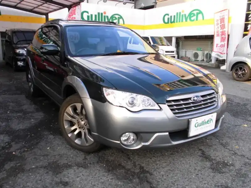 カタログ画像：レガシィアウトバック（LEGACY OUTBACK） ３．０Ｒ Ｌ．Ｌ．Ｂｅａｎエディション 2006年5月 DBA-BPE 3000cc ダークグリーン・マイカ／アーバングレー・メタリック 燃費11.0km / l  メイン