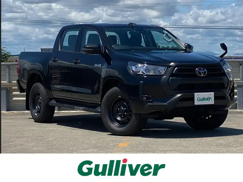 カタログ画像：ハイラックス（HILUX） Ｘ 2021年10月 3DF-GUN125 2400cc アティチュードブラックマイカ 燃費11.7km / l メイン