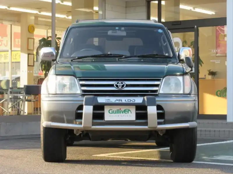 カタログ画像：ランドクルーザープラド（LAND CRUISER PRADO） ＴＺ 1996年5月 KD-KZJ95W 3000cc ダークグリーンマイカメタリック フロント