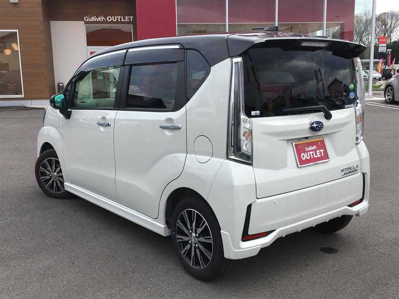 カタログ画像：ステラ（STELLA） カスタムＲ スマートアシスト 2020年2月 DBA-LA150F 660cc パール・ホワイトⅢorブラック／パール・ホワイトⅢ 燃費31.0km / l バック