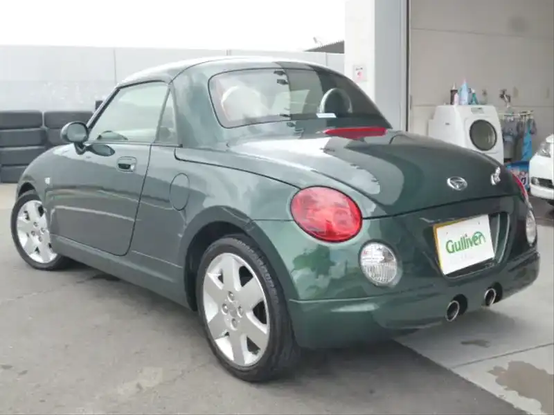 カタログ画像：コペン（COPEN） アクティブトップ 2010年8月 ABA-L880K 660cc ＤＣ・ダークグリーンマイカ 燃費15.2km / l  バック