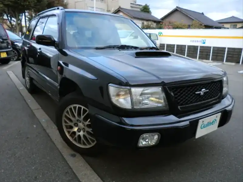 カタログ画像：フォレスター（FORESTER） Ｔ／ｔｂ 1998年9月 GF-SF5 2000cc ブラック・マイカ／ブラック・マイカｏｒブラック・マイカ／スレート・メタリック 燃費10.6km / l  メイン