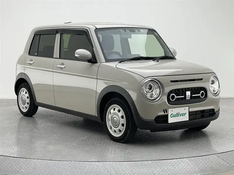 カタログ画像：アルトラパンＬＣ（ALTO LAPIN LC） Ｘ 2022年6月 5BA-HE33S 660cc トラッドカーキメタリック アーバンブラウン2トーンルーフorトラッドカーキメタリック ソフトベージュ2トーンルーフ 燃費26.2km / l メイン（その他）