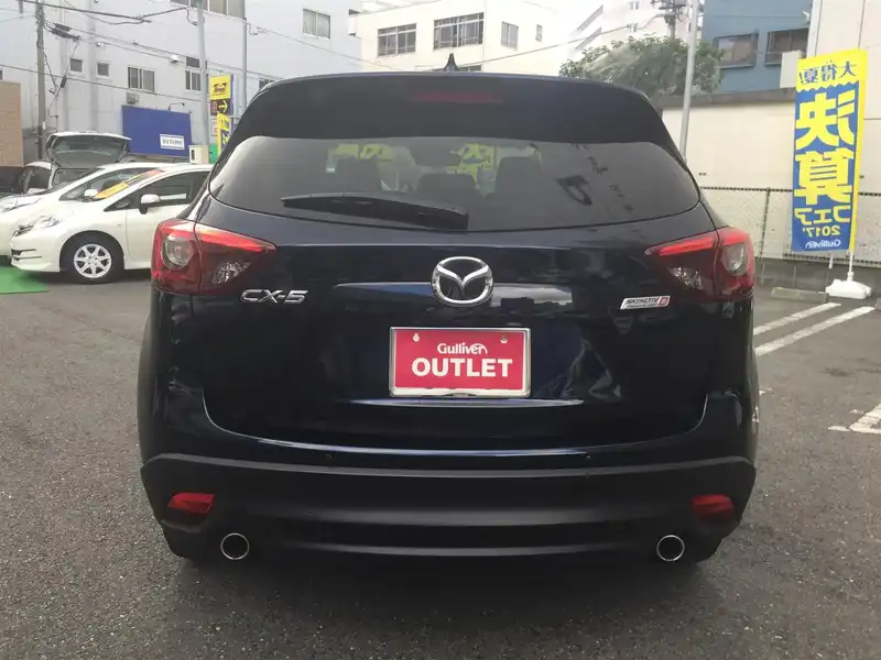 カタログ画像：ＣＸ－５（CX-5） ＸＤ Ｌパッケージ 2015年1月 LDA-KE2FW 2200cc ディープクリスタルブルーマイカ 燃費18.4km / l バック