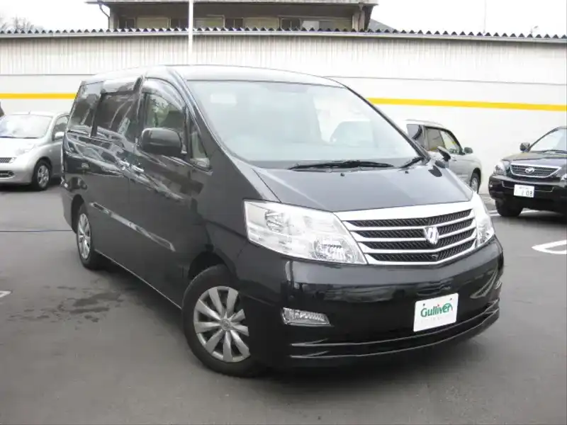 カタログ画像：アルファードＧ（ALPHARD G） ＭＸ 2005年4月 TA-MNH10W 3000cc ブラックマイカ 燃費8.9km / l  メイン