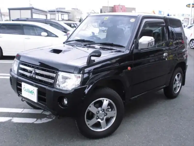 カタログ画像：パジェロミニ（PAJERO MINI） プレミアムセレクション 2011年1月 ABA-H58A 660cc ブラックマイカ 外装