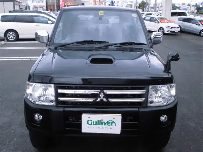 カタログ画像：パジェロミニ（PAJERO MINI） プレミアムセレクション 2011年1月 ABA-H58A 660cc ブラックマイカ フロント