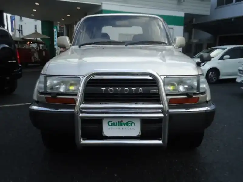 カタログ画像：ランドクルーザー８０（LAND CRUISER 80） バン ＶＸ 1993年5月 U-HZJ81V 4200cc ライトベージュメタリック フロント