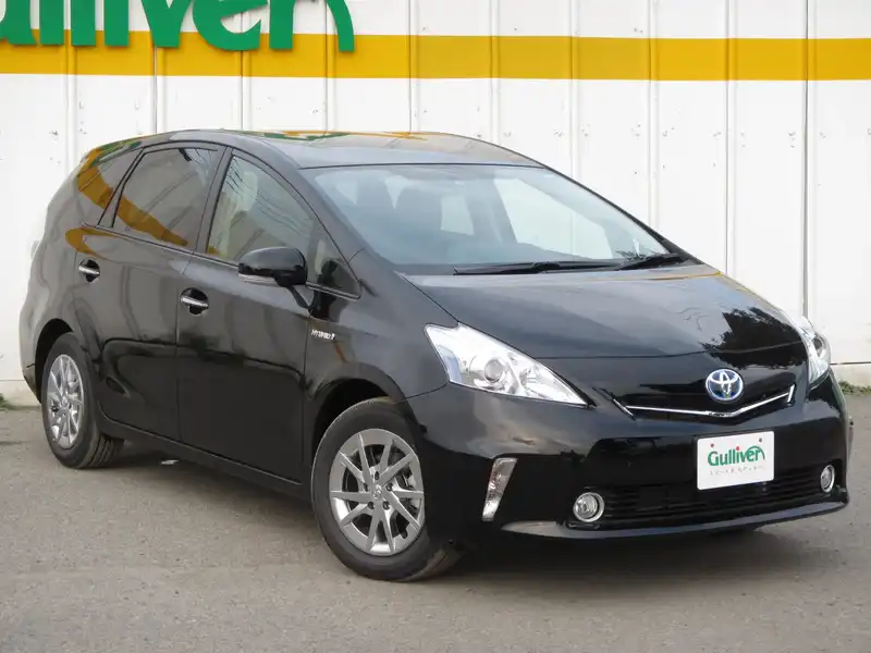 カタログ画像：プリウスα（PRIUS ALPHA） Ｓ チューン ブラック 2013年8月 DAA-ZVW41W 1800cc ブラック 燃費26.2km / l メイン（その他）