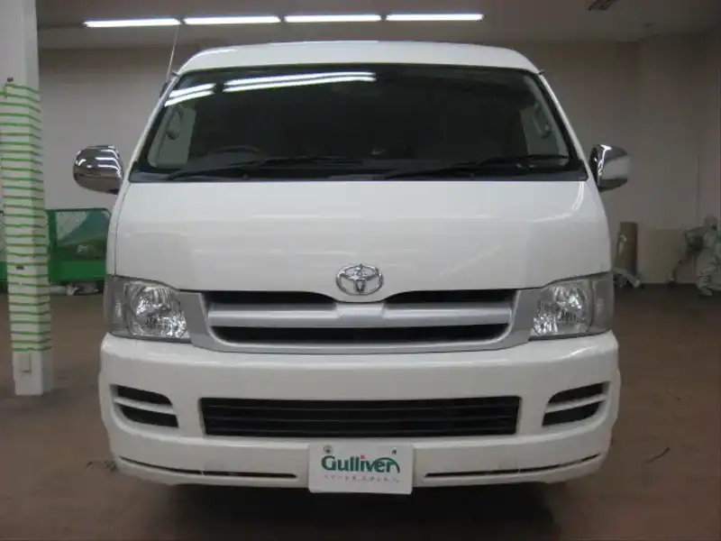 カタログ画像：ハイエースワゴン（HIACE WAGON） ＤＸ 2007年8月 CBA-TRH219W 2700cc ホワイト 燃費8.2km / l  フロント