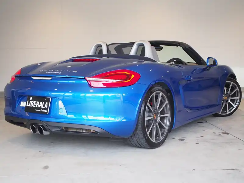 カタログ画像：ボクスター（BOXSTER） ボクスターＳ 2012年6月 ABA-981MA123 3400cc アクアブルーメタリック バック