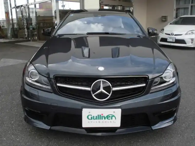 カタログ画像：Ｃクラス（C-CLASS） Ｃ６３ ＡＭＧクーペ エディション５０７ 2013年8月 ABA-204507 6300cc オブシディアンブラック（Ｍ） フロント