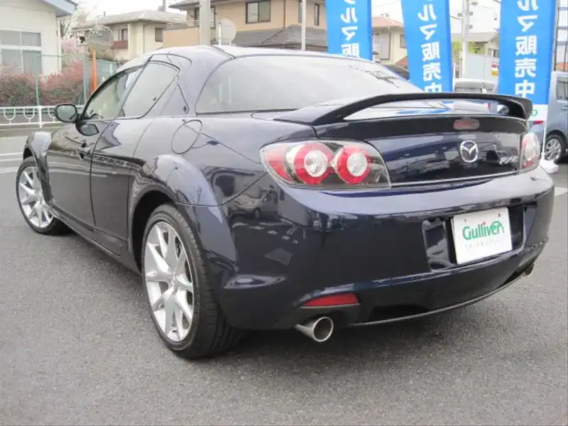 10055501 | カタログ画像：ＲＸ－８（RX-8） タイプＥ 2009年5月 ABA-SE3P 1400cc ストーミーブルーマイカ バック