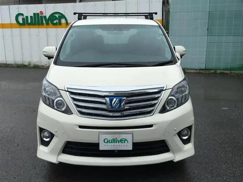 カタログ画像：アルファードハイブリッド（ALPHARD HYBRID） ハイブリッドＳＲ 2012年9月 DAA-ATH20W 2400cc ゴールドパールクリスタルシャイン 燃費16.2km / l フロント