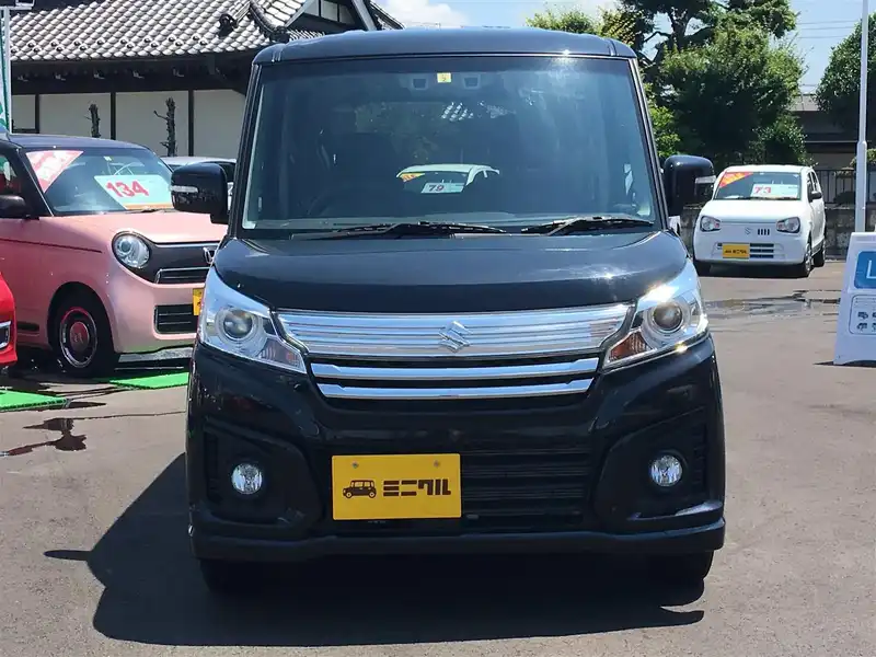 カタログ画像：スペーシアカスタム（SPACIA CUSTOM） ＧＳ 2015年5月 DAA-MK42S 660cc ブルーイッシュブラックパール３ 燃費29.0km / l 外装