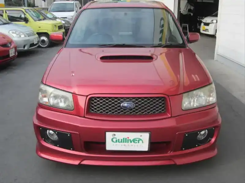 カタログ画像：フォレスター（FORESTER） クロススポーツ２．０Ｔ 2004年2月 TA-SG5 2000cc コアレッド・メタリック 燃費12.2km / l  フロント