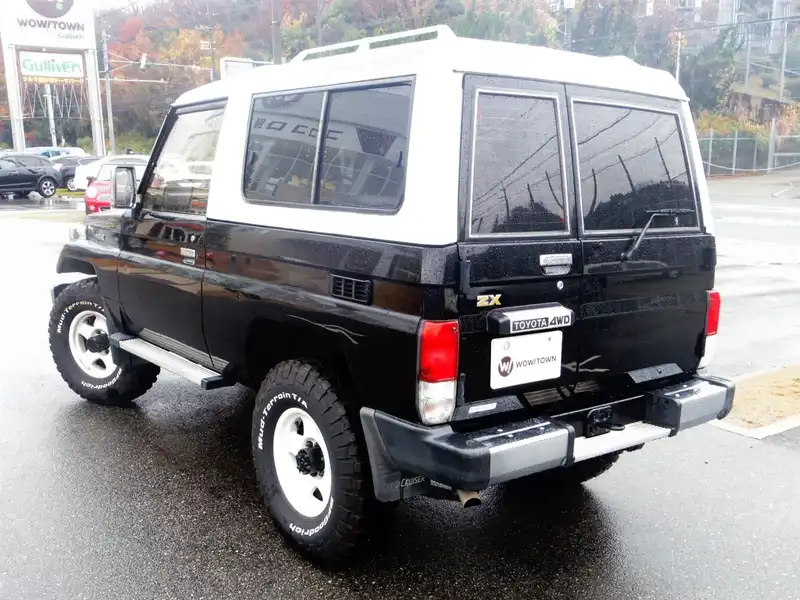 カタログ画像：ランドクルーザー７０（LAND CRUISER 70） ＬＸ ２ドア（ＦＲＰ） 1995年1月 KB-HZJ73V 4200cc バック