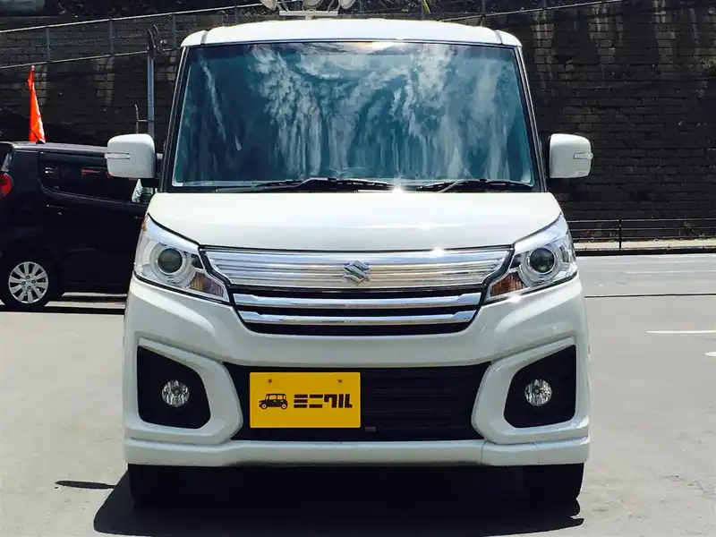 カタログ画像：スペーシアカスタム（SPACIA CUSTOM） ＧＳ 2015年5月 DAA-MK42S 660cc クリスタルホワイトパール 燃費29.0km / l フロント