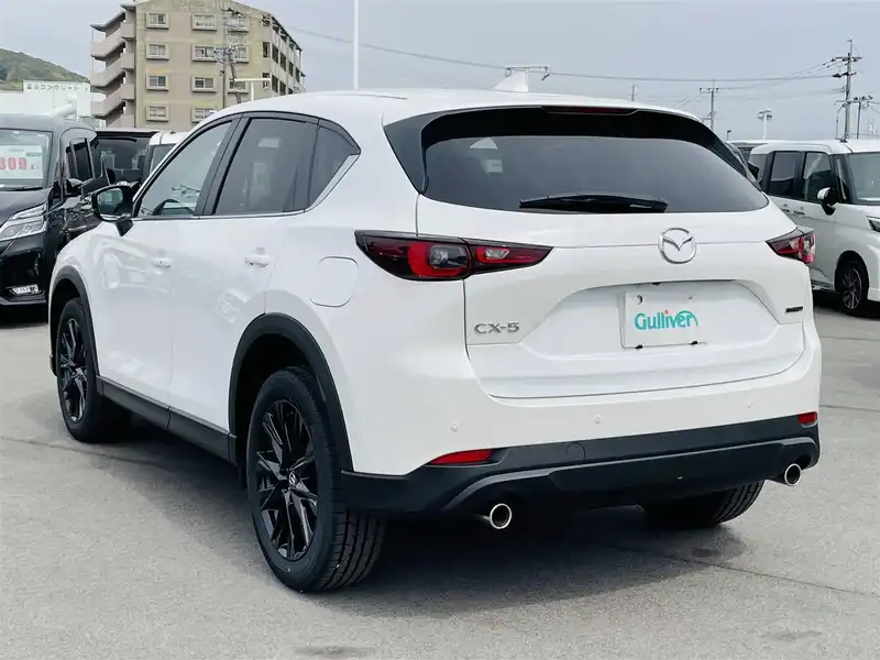 カタログ画像：ＣＸ－５（CX-5） ＸＤ Ｌパッケージ 2021年12月 3DA-KF2P 2200cc スノーフレイクホワイトパールマイカ 燃費19.5km / l バック