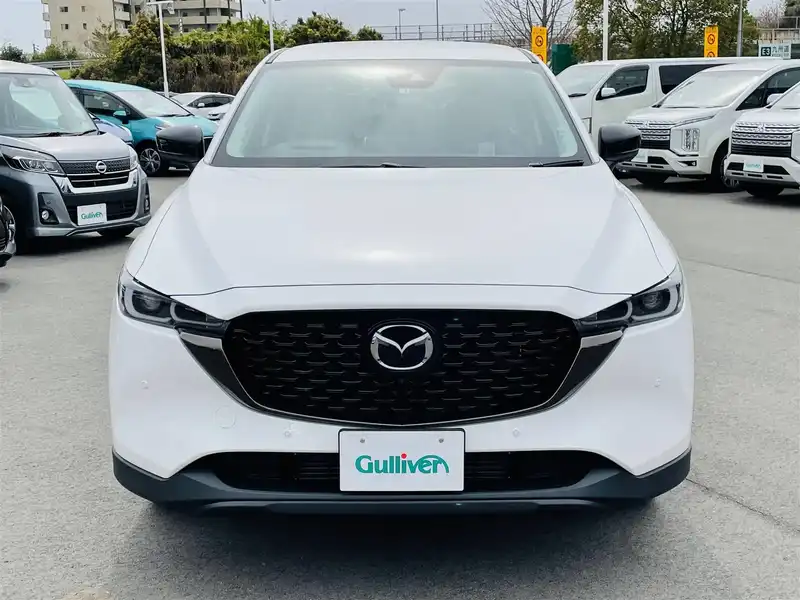 カタログ画像：ＣＸ－５（CX-5） ＸＤ Ｌパッケージ 2021年12月 3DA-KF2P 2200cc スノーフレイクホワイトパールマイカ 燃費19.5km / l フロント